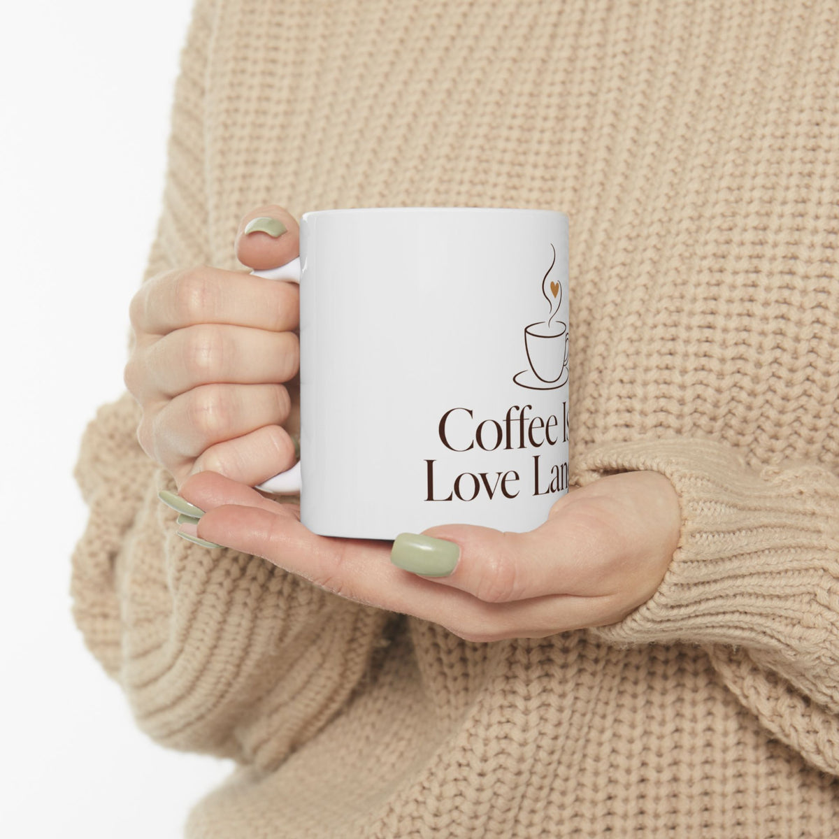 Coffee Is My Love Language Mug | Ceramic Coffee Lover Gift Cup