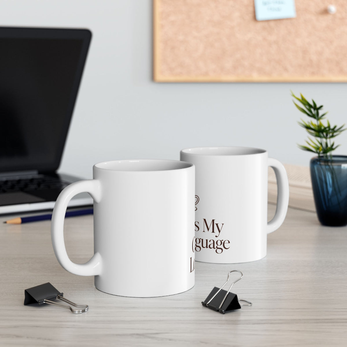 Coffee Is My Love Language Mug | Ceramic Coffee Lover Gift Cup