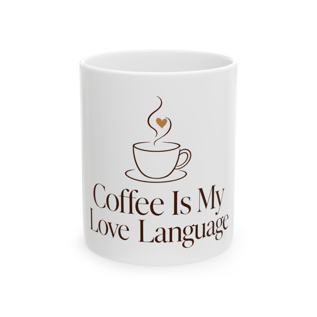 Coffee Is My Love Language Mug | Ceramic Coffee Lover Gift Cup