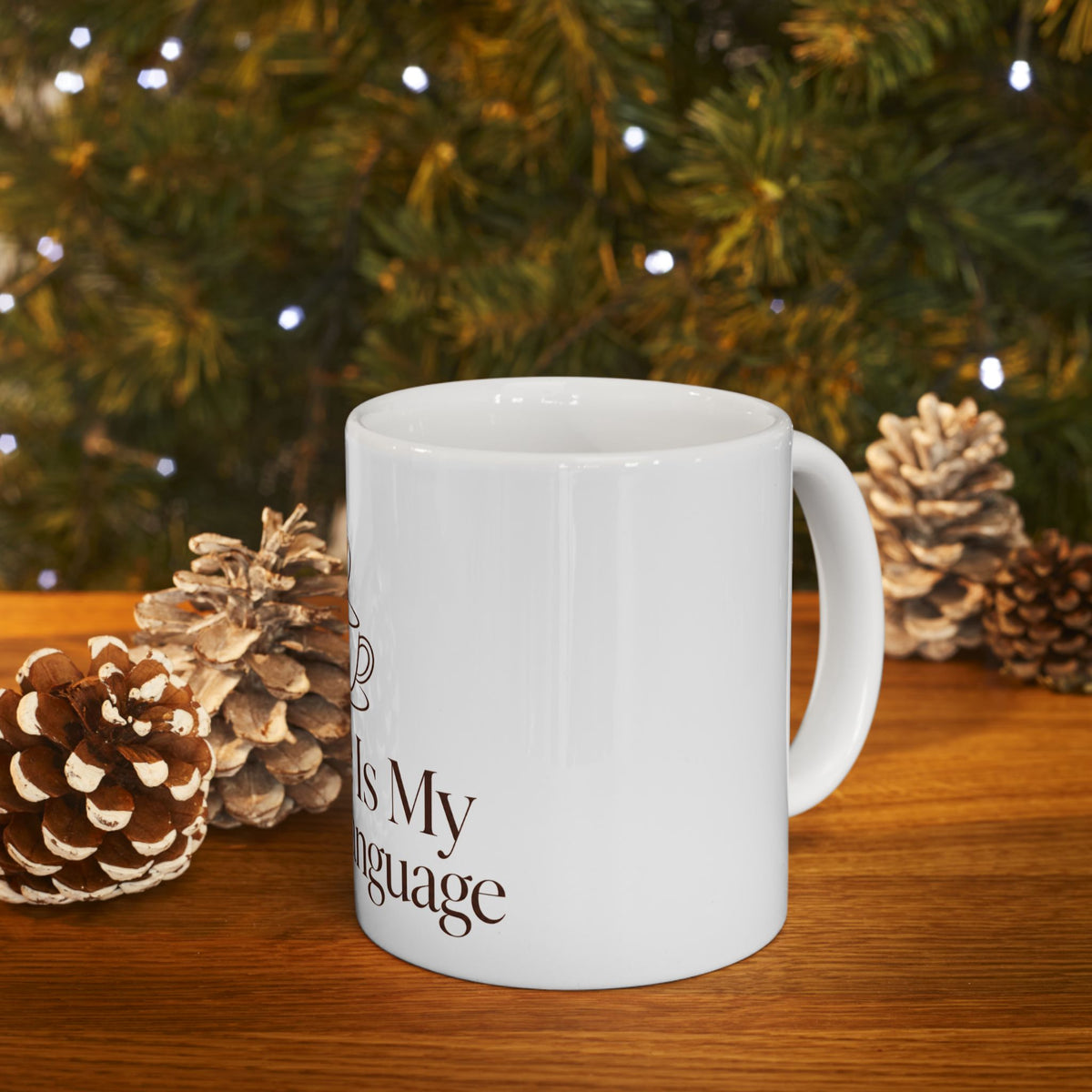 Coffee Is My Love Language Mug | Ceramic Coffee Lover Gift Cup
